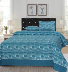 3 Pcs Pure Cotton Bed sheet B- 11