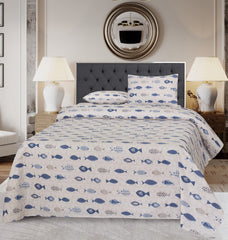 3 Pcs Pure Cotton Bed sheet B- 15