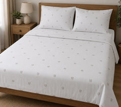 3 Pcs Pure Cotton Bedsheet