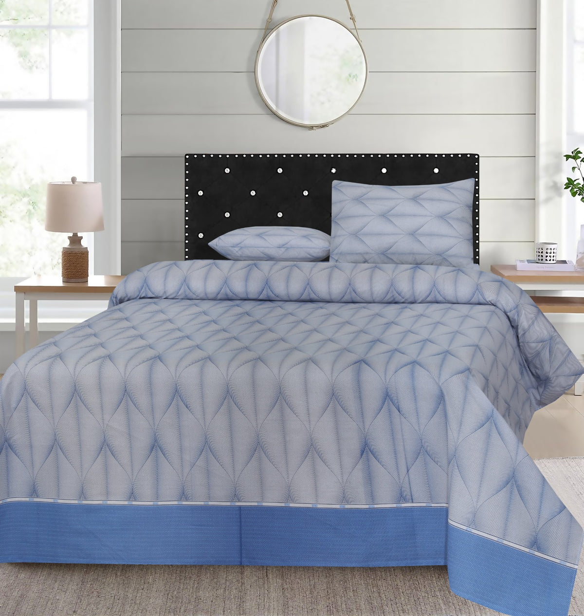 3 Pcs Pure Cotton Bed sheet B- 10
