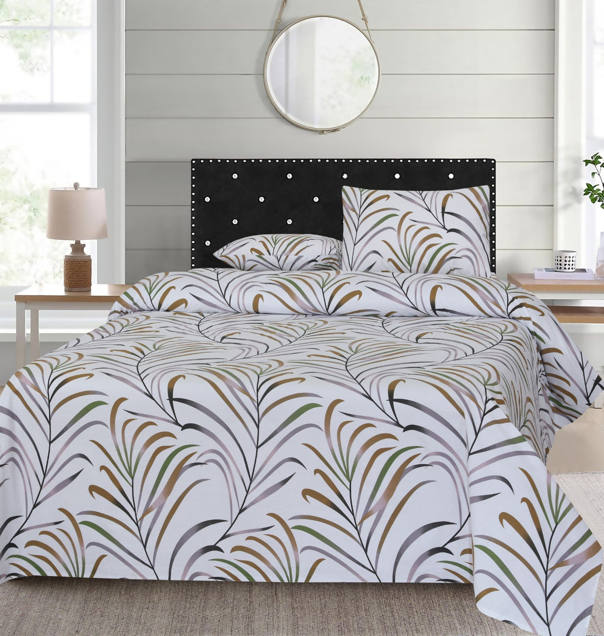 3 Pcs Pure Cotton Bed sheet B- 12