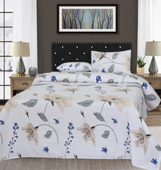 3 Pcs Pure Cotton Bed sheet B- 4