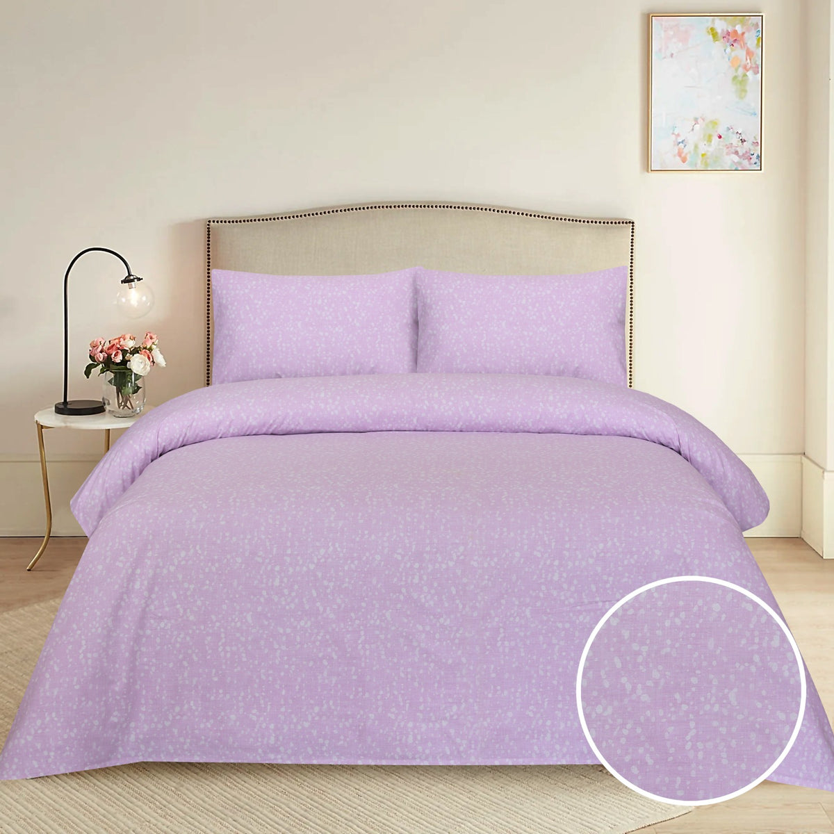 3 Pcs Pure Cotton Bed sheet B- 5