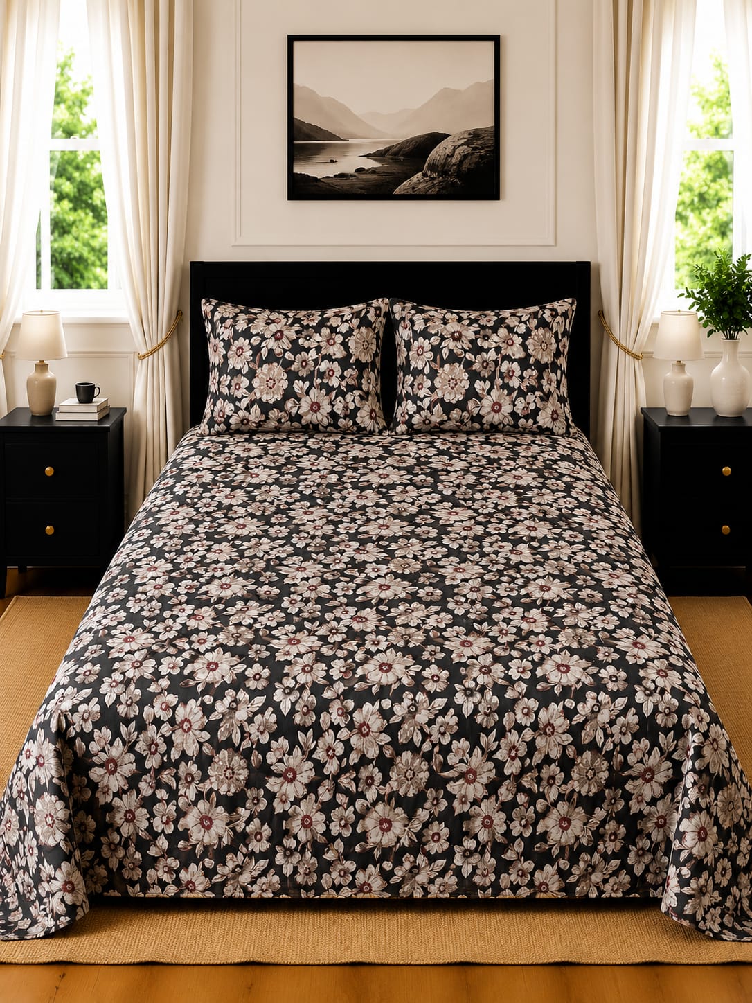 3 Pcs Cotton Bedsheet 11