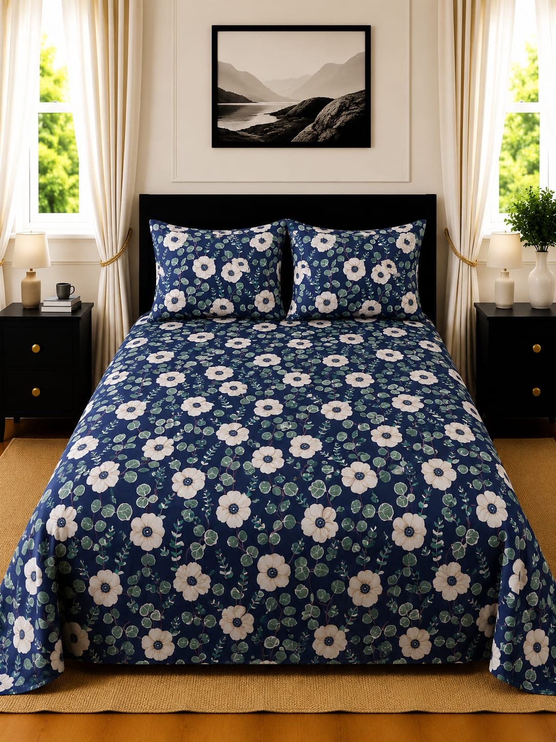 3 Pcs Cotton Bedsheet 13
