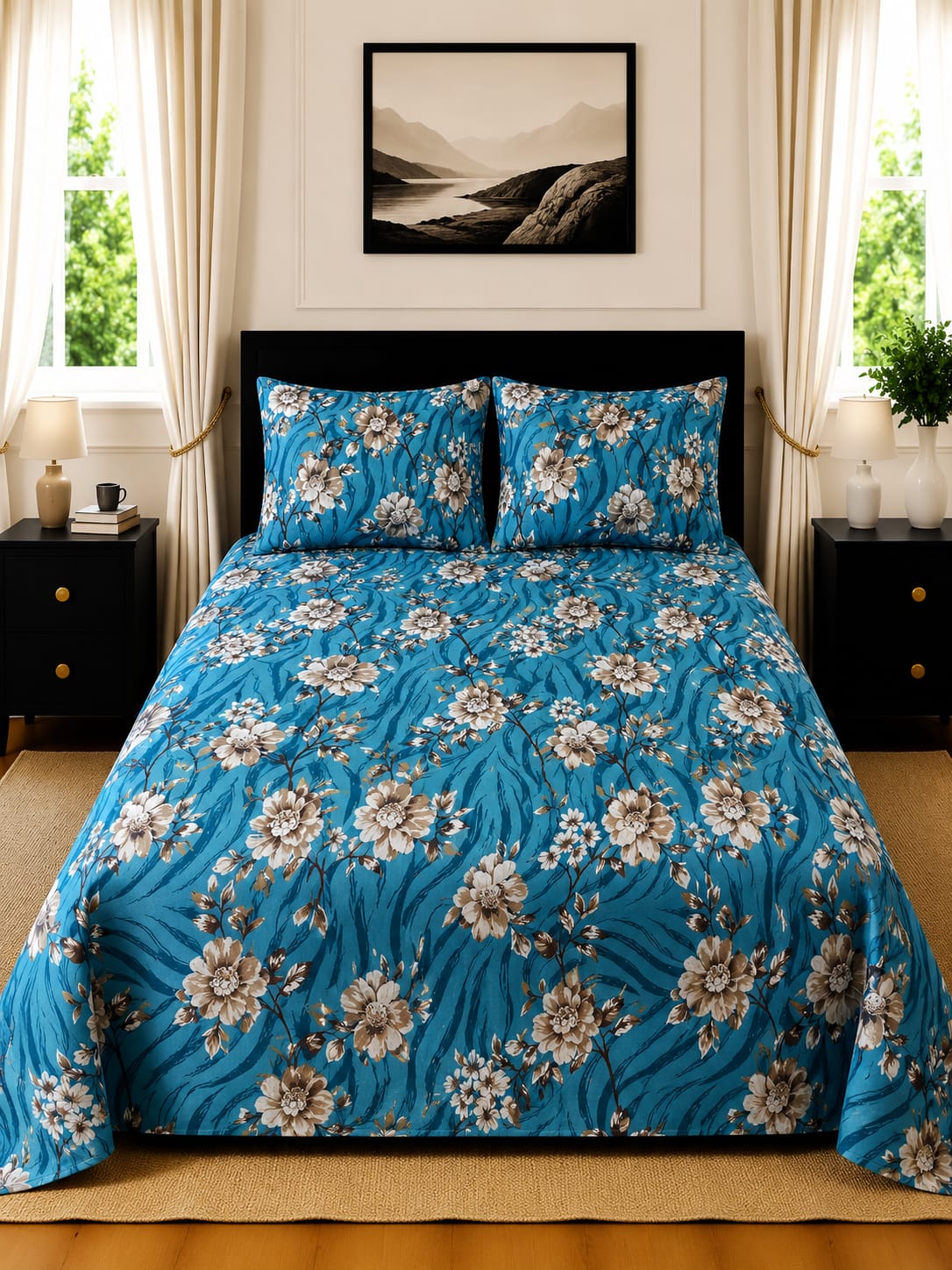 3 Pcs Cotton Bedsheet 15