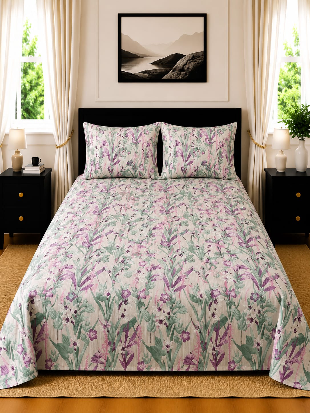 3 Pcs Cotton Bedsheet 17