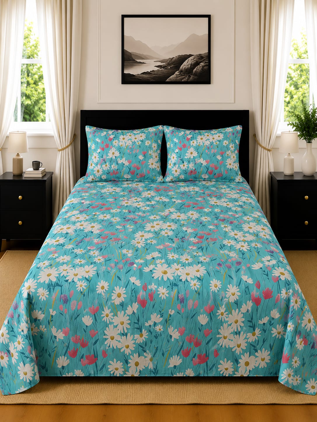 3 Pcs Cotton Bedsheet 7