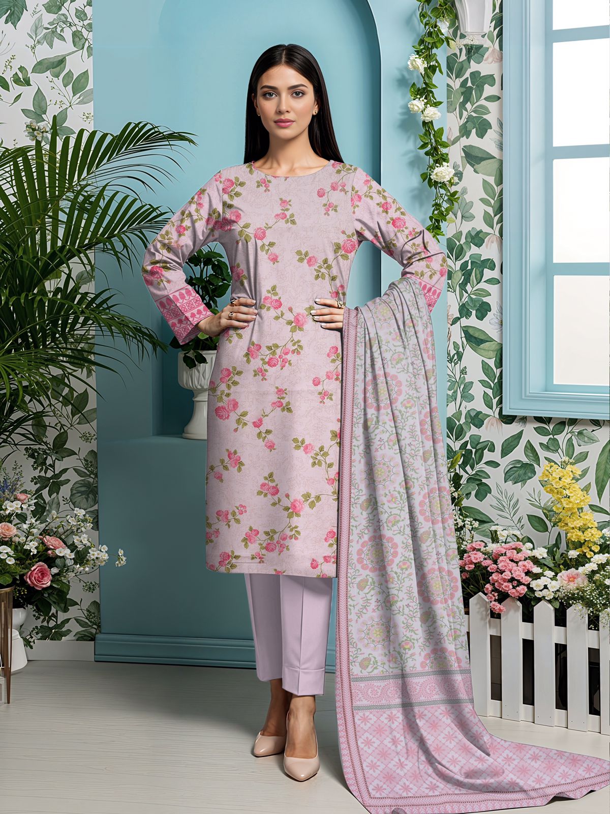 3 Piece Summer Lawn Design 1001