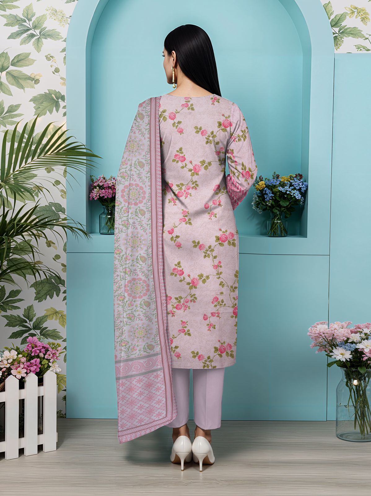 3 Piece Summer Lawn Design 1001