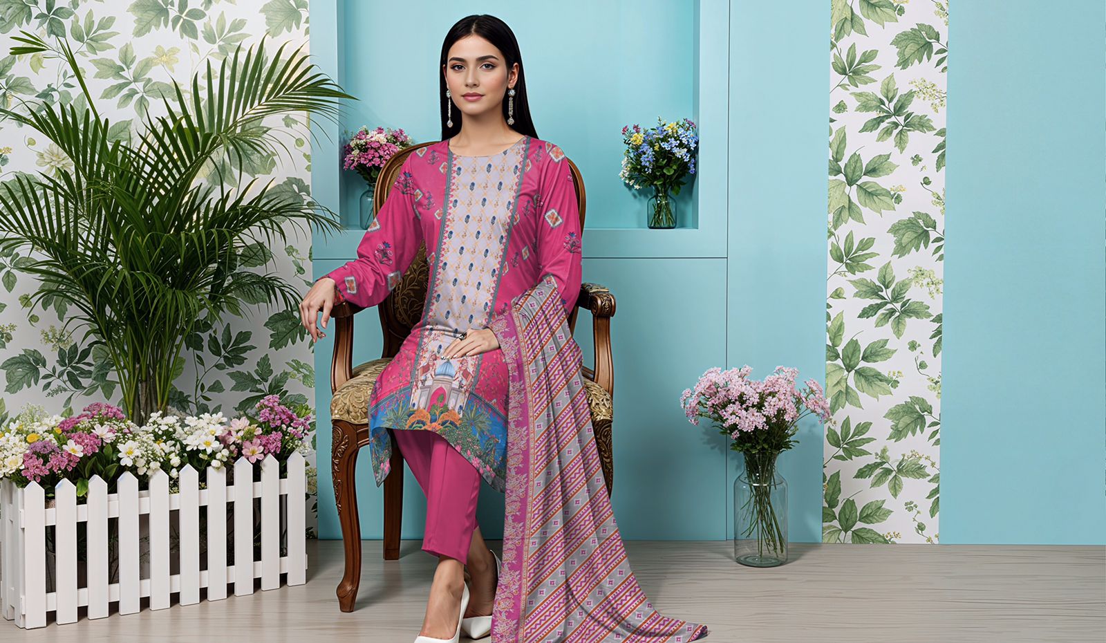 3 Piece Summer Lawn Design 1008