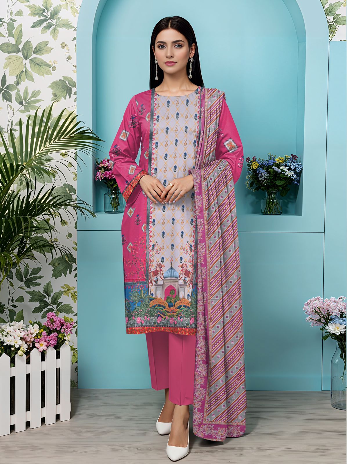 3 Piece Summer Lawn Design 1008