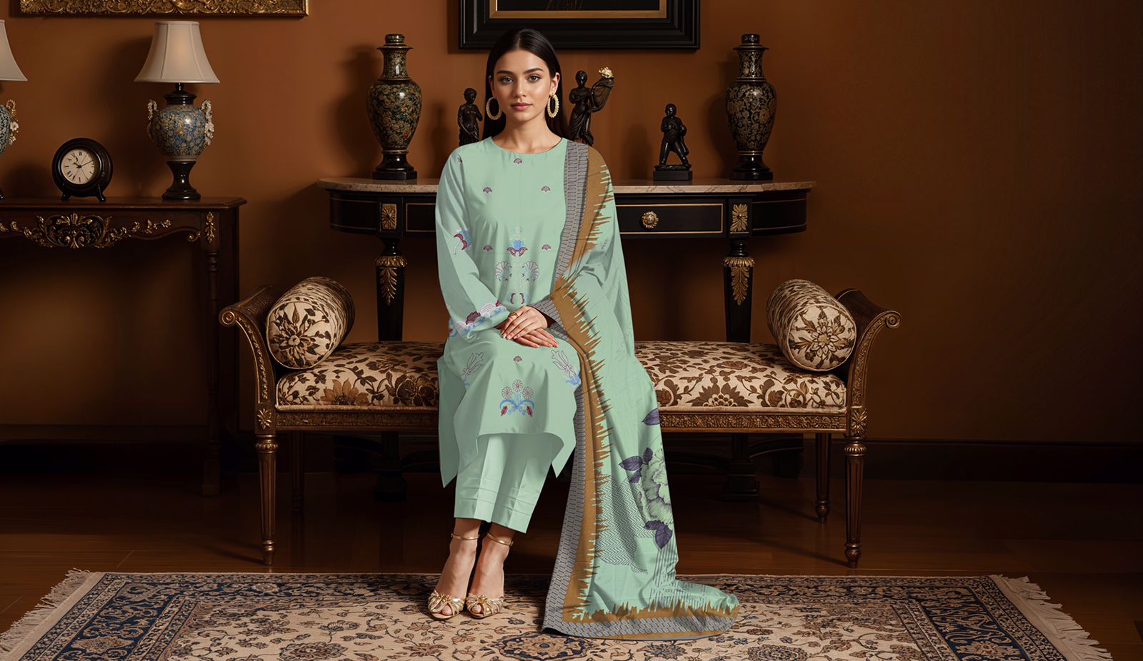 3 Piece Summer Lawn Design 1020