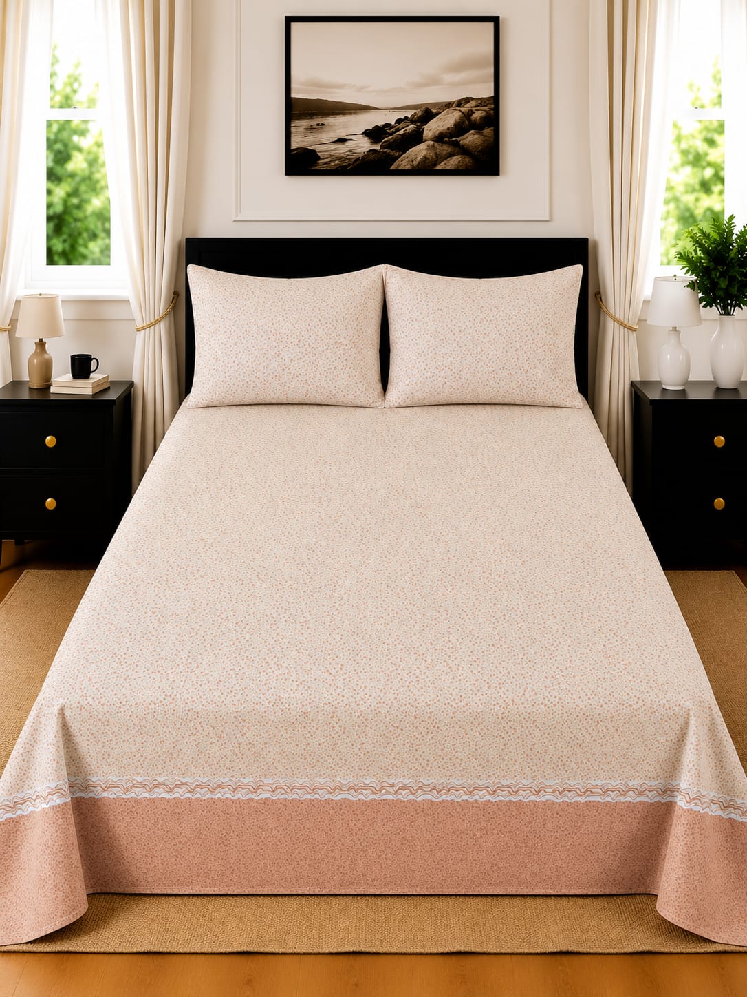 3 Pcs Cotton  Bedsheet 21