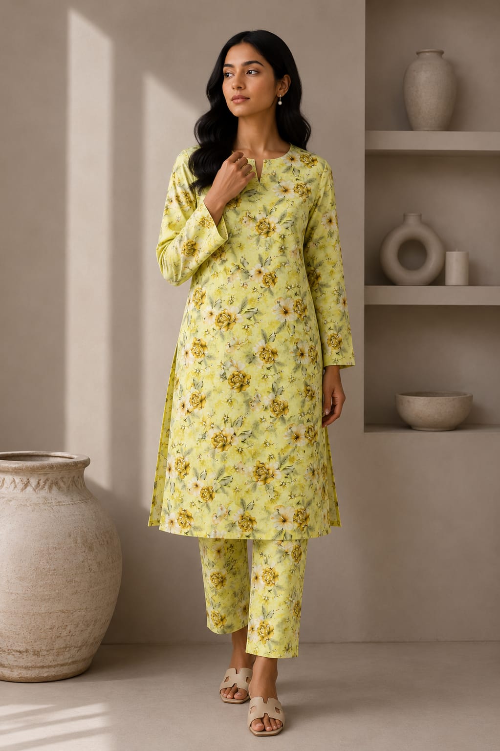 2- Piece Digital Printed Premium Lawn P-2