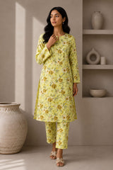 2- Piece Digital Printed Premium Lawn P-2