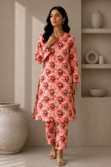 2- Piece Digital Printed Premium Lawn P-1