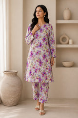 2- Piece Digital Printed Premium Lawn P-4