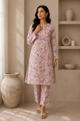 2- Piece Digital Printed Premium Lawn P-5