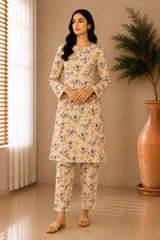 2- Piece Digital Printed Premium Lawn P-14