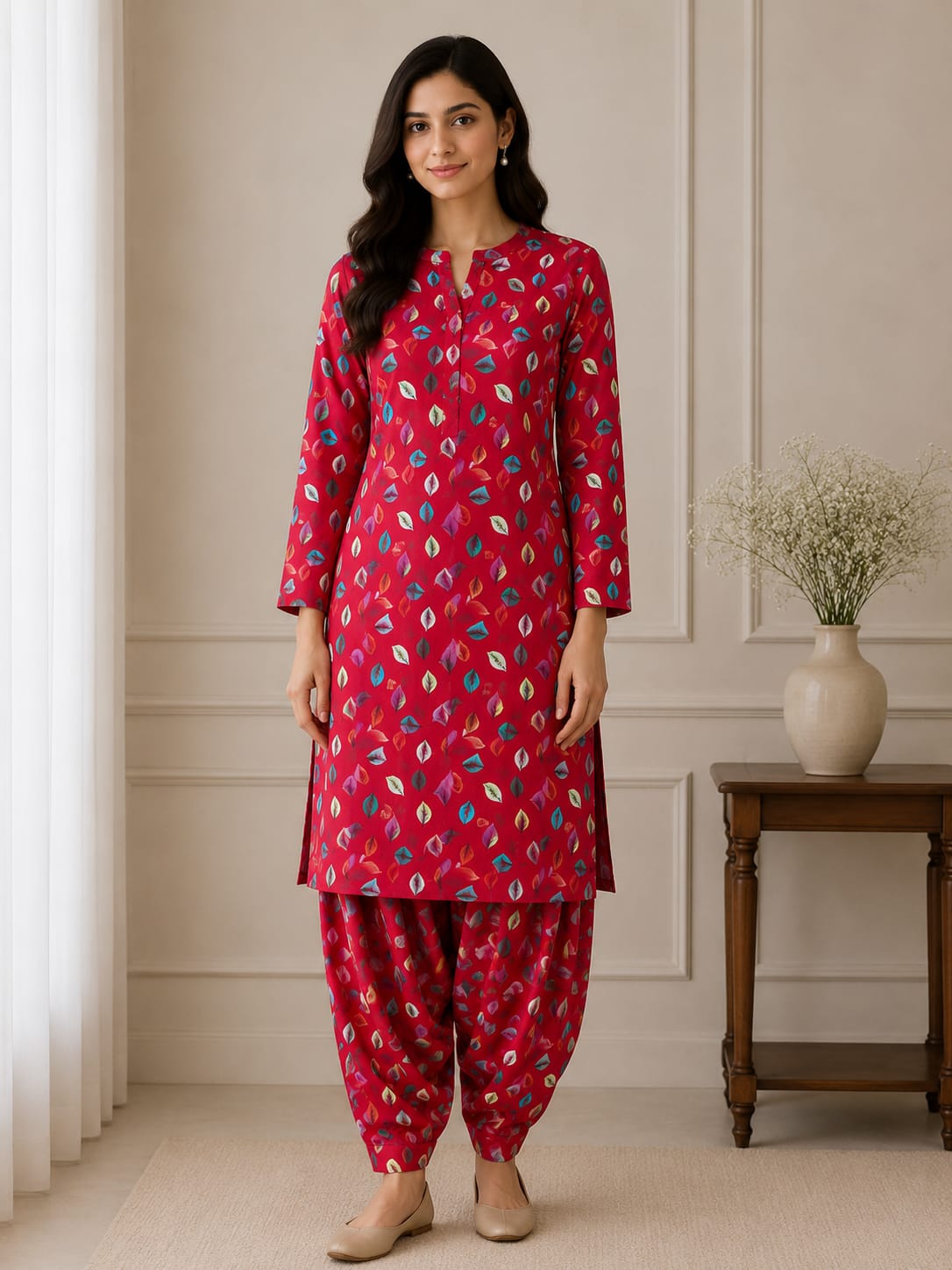 2- Piece Digital Printed Mix Cotton P-21