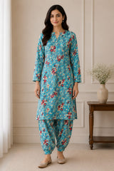 2- Piece Digital Printed Mix Cotton P-22