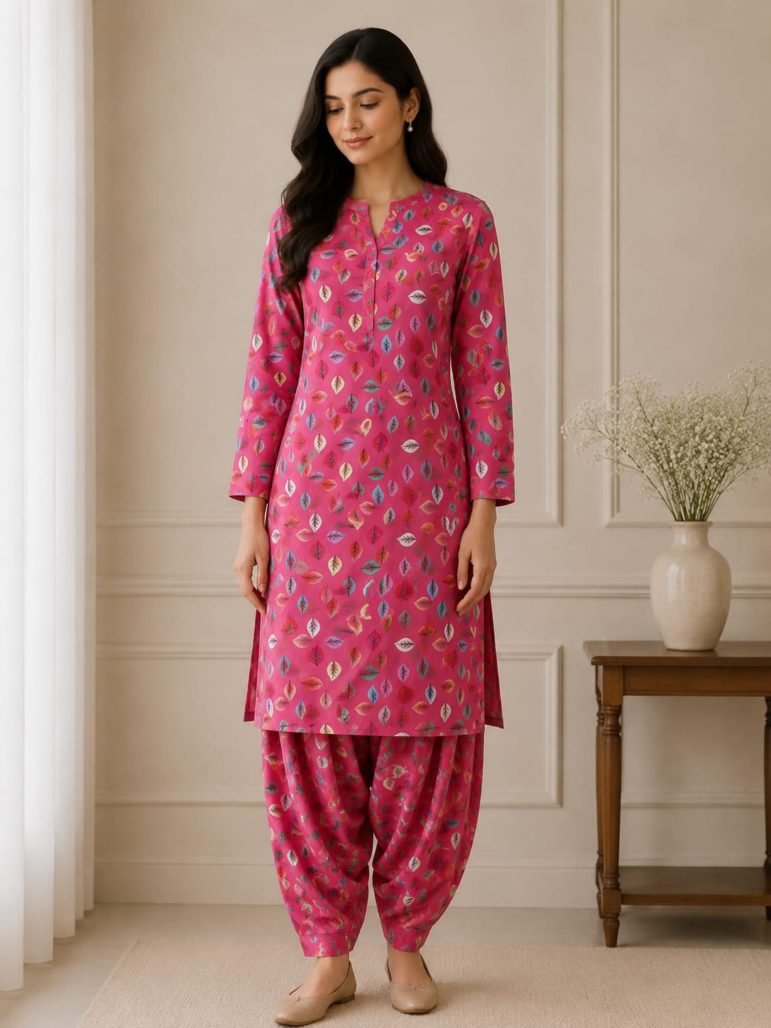 2- Piece Digital Printed Mix Cotton  P-26