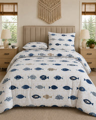 3-Pcs Pure Cotton Bedsheet P-31