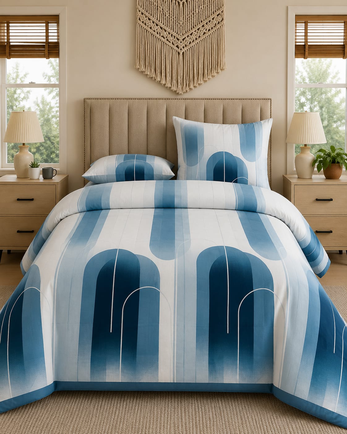 3- Pcs Pure Cotton Bedsheet