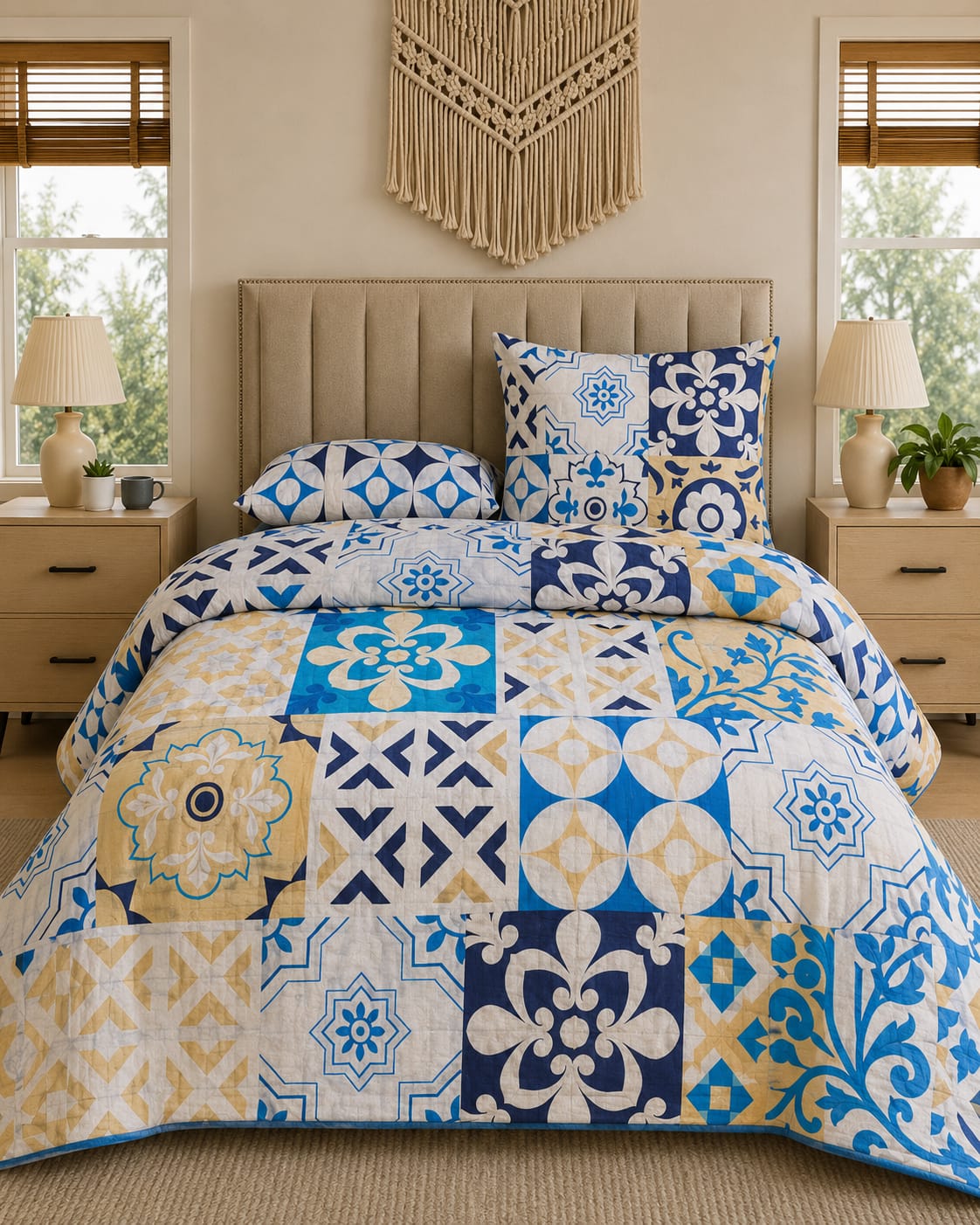 3-PCS PURE COTTON BEDSHEET