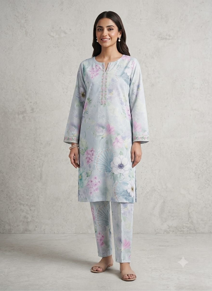 2-Pcs Lawn Collection  Premium Quality S-5