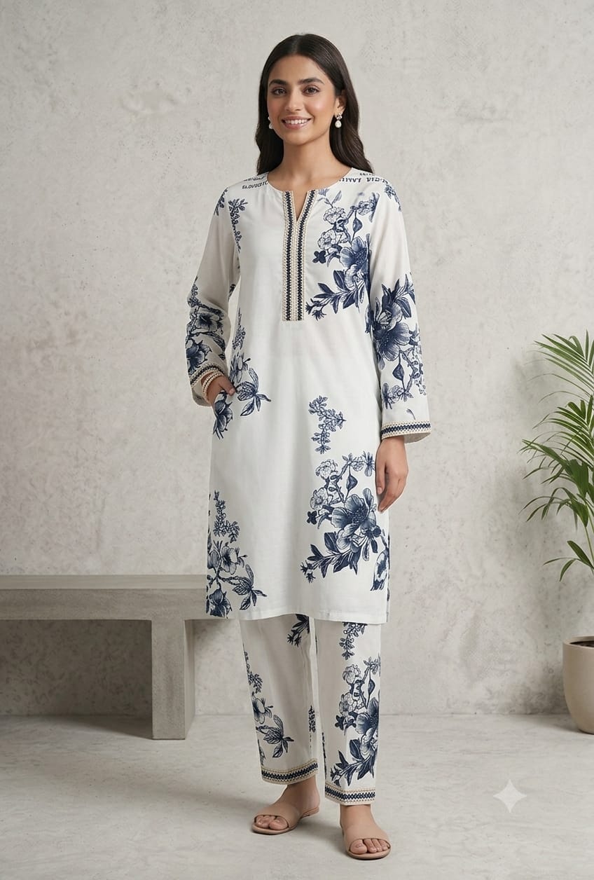 2-Pcs Lawn Collection  Premium Quality S-6