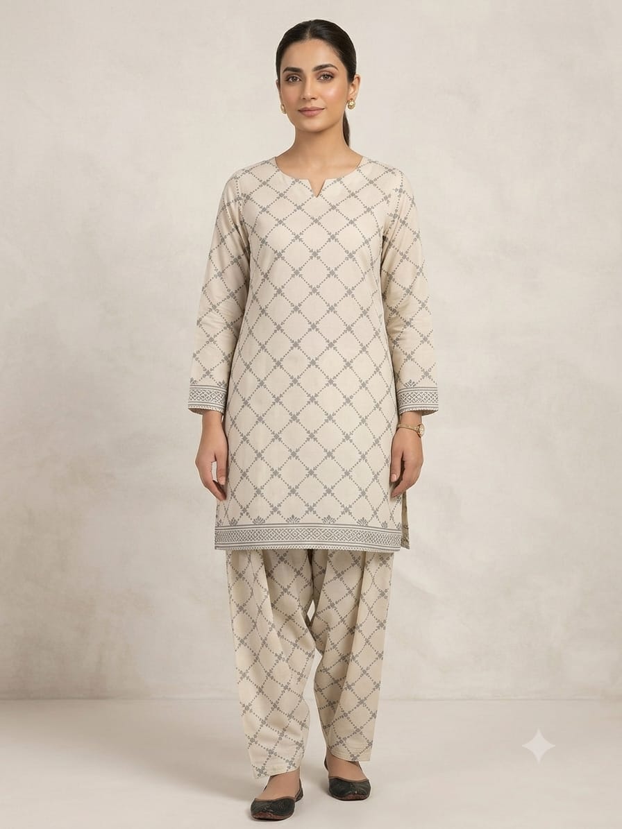 2-Pcs Lawn Collection Premium Quality S-13