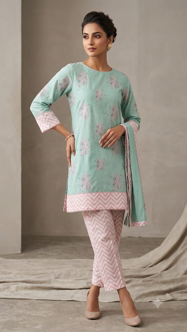 2-Pcs Lawn Collection Premium Quality S-24