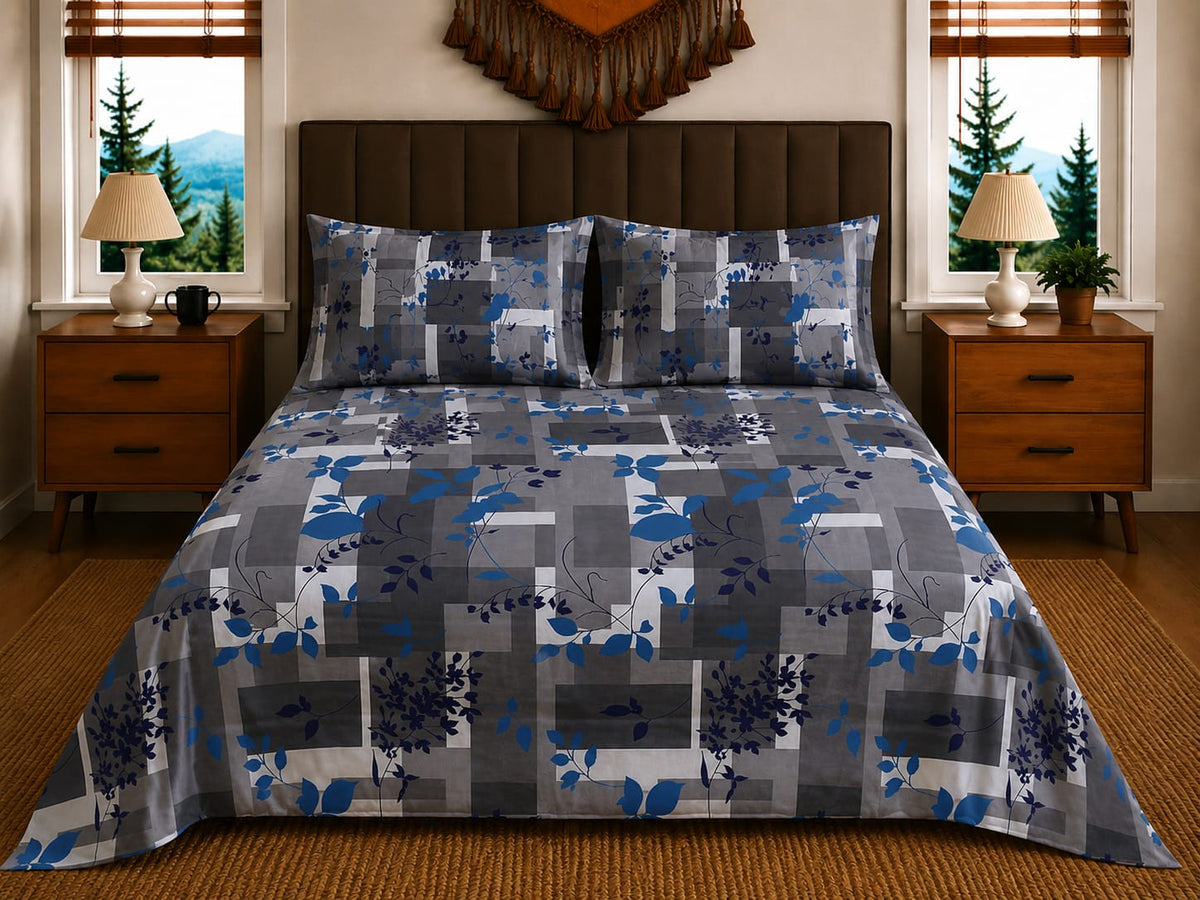 3-Pcs Double Bedsheet
