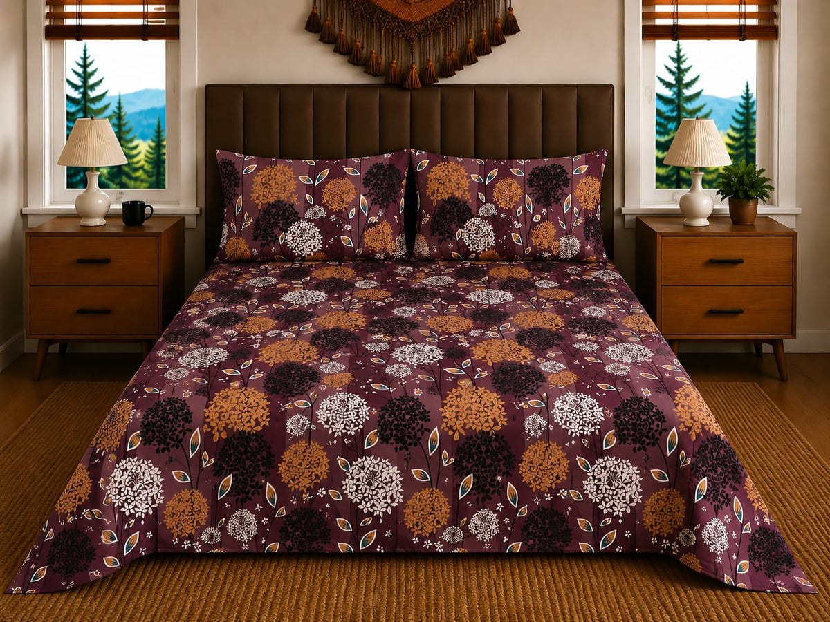 3-Pcs Double Bedsheet