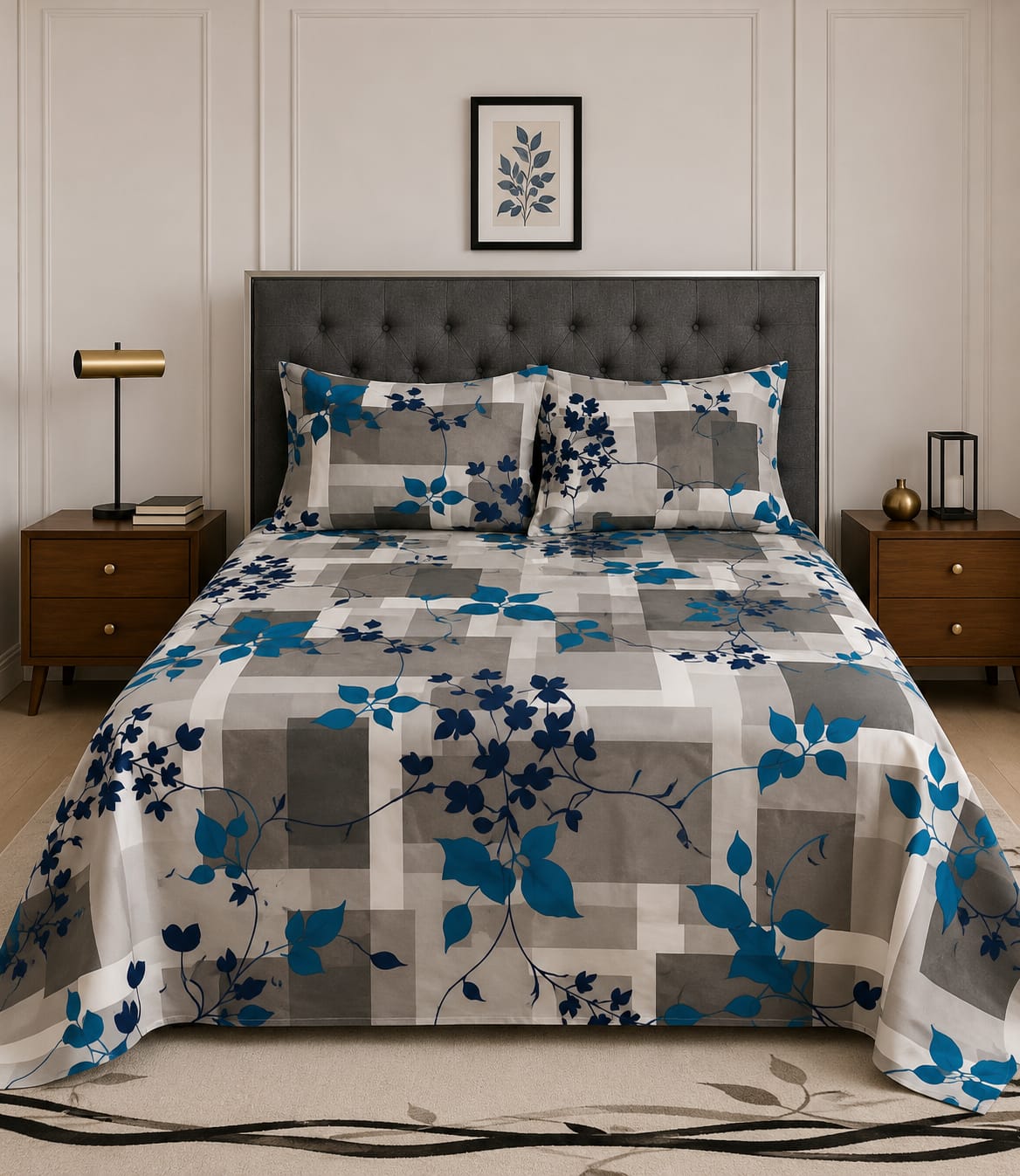 3-Pcs Double Bedsheet