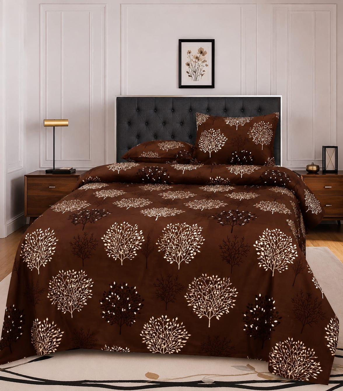3-Pcs Double Bedsheet