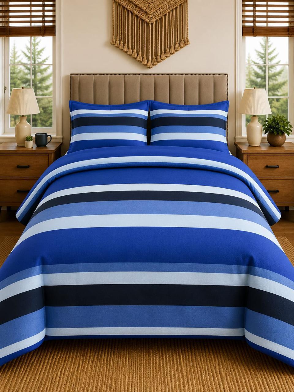 3-Pcs Pure Cotton Bedsheet